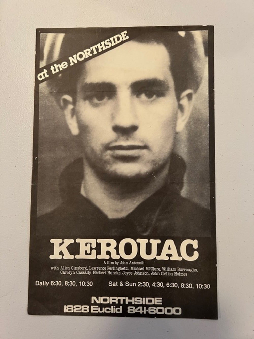 Jack Kerouac Vintage Northside Black & White Graphic Poster